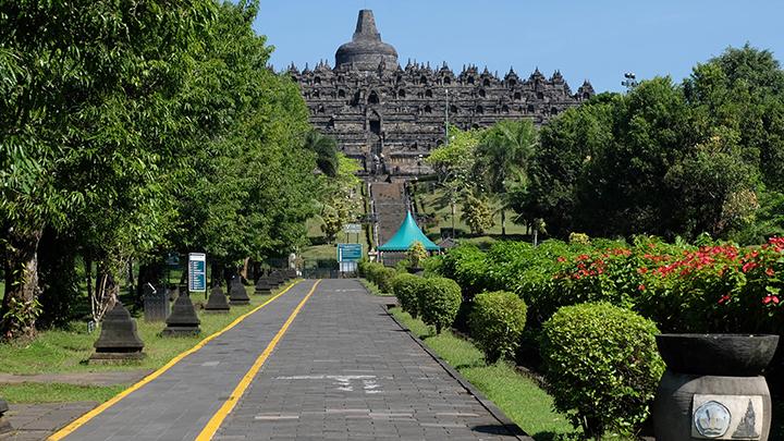 Suasana kawasan Borobudur Magelang