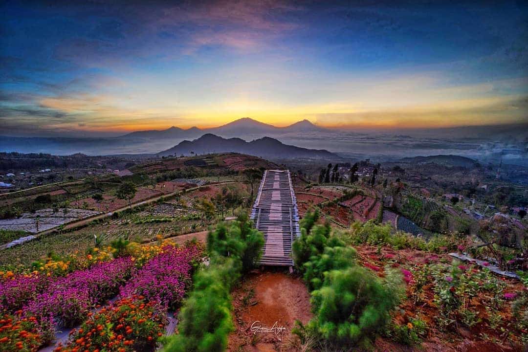Suasana kawasan Bandongan Magelang